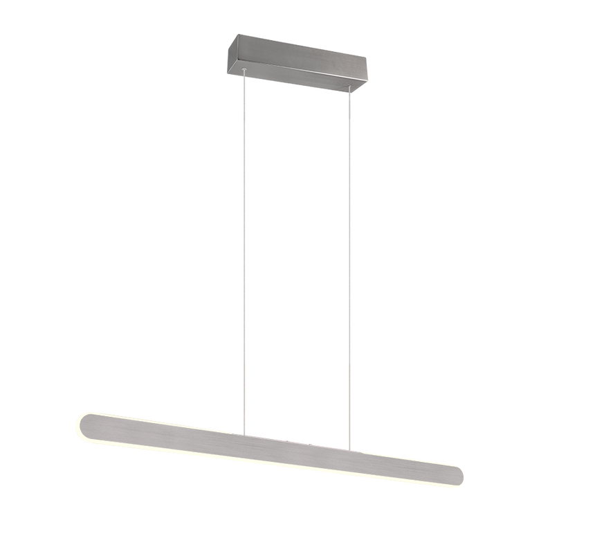 Trio Helios Lámpara colgante metal aluminio pulido 343310105