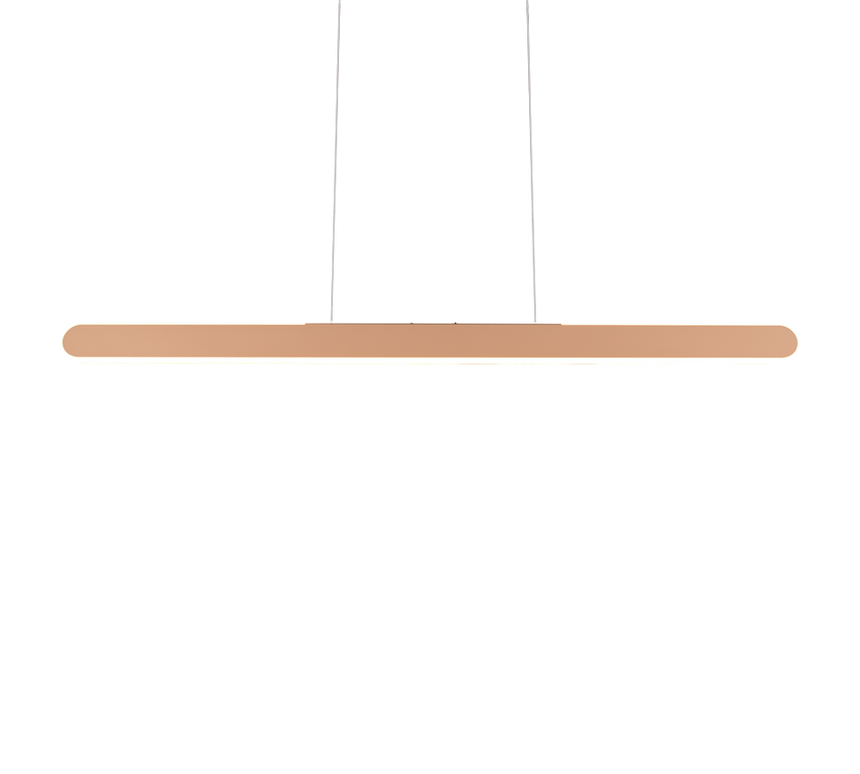 Lámpara de techo colgante Trio Helios LED marrón café táctil CCT 150cm 343310165