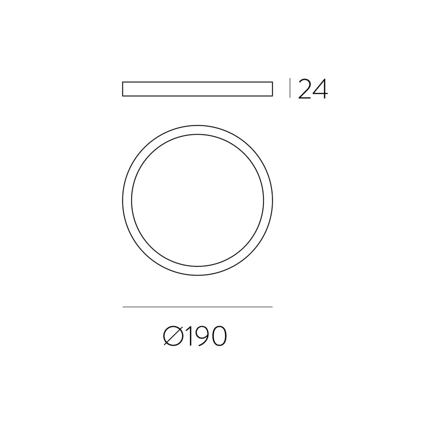 ACB Kore Plafón LED Negro 18W 4000K P3435310N