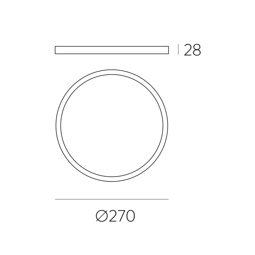 ACB Kore ceiling light 3435/27 White, LED 24W 4000K 1930lm, CRI90 I, integrated LED P343541B