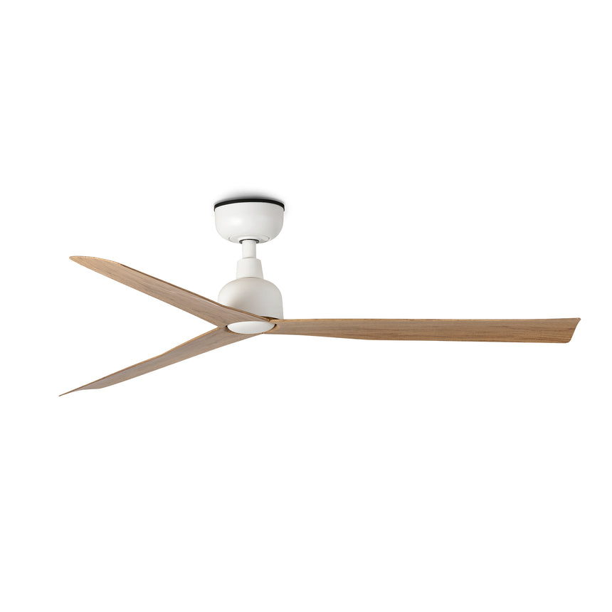 Ventilador de techo Faro Marine M roble 3 palas motor DC Ø125cm 34370WT
