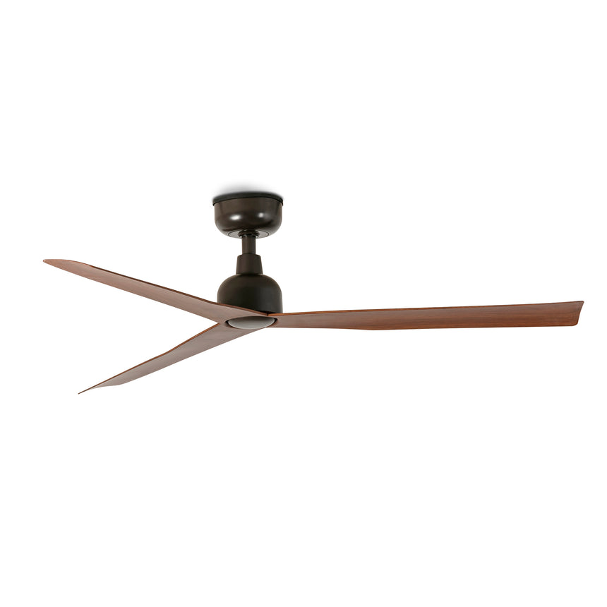 Ventilador de techo Faro Marine M nogal oscuro 3 palas motor DC Ø125cm 34372WT