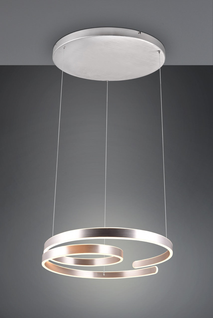 Trio Marnie LED Pendant Ceiling Lamp 68W Silver 344110105