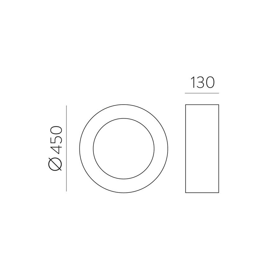 ACB Dilga White LED Ceiling Light Slide Switch P3450170B