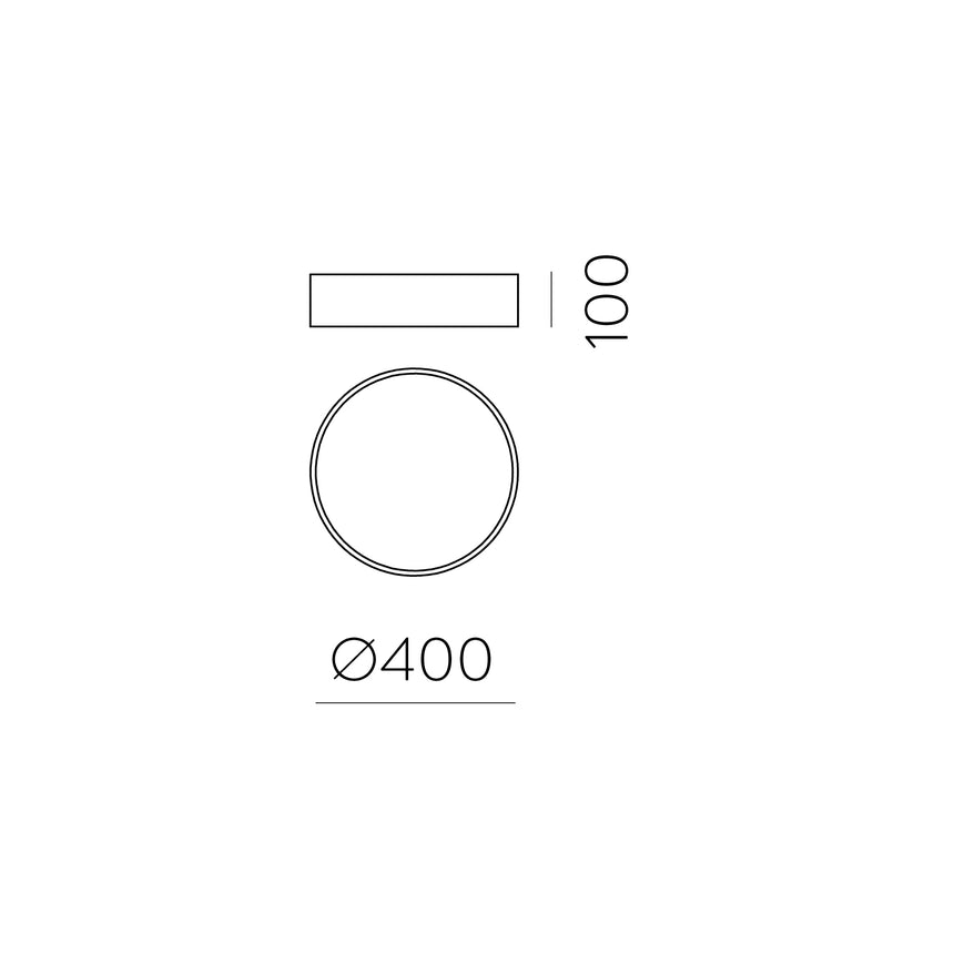 ACB Isia Plafón negro LED Slide switch Casambi P3453070NCA