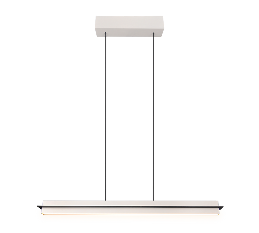 Lámpara de techo colgante Trio Emerson LED gris cálido táctil CCT 150cm 34671017