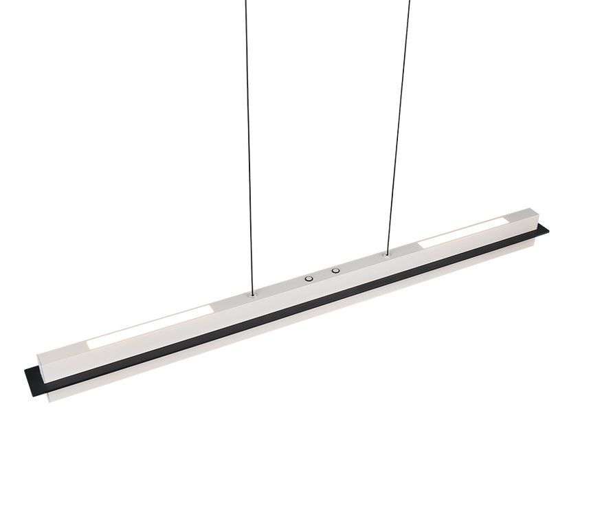 Lámpara de techo colgante Trio Emerson LED gris cálido táctil CCT 150cm 34671017