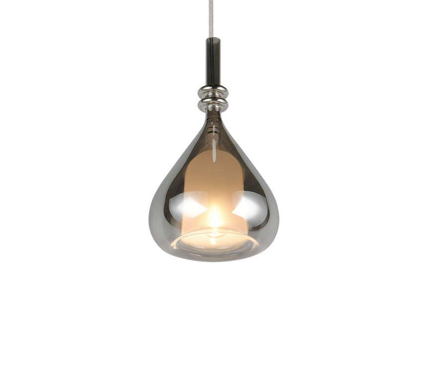Lámpara de techo colgante Trio Aldea LED blanco mate 2700K 200cm 349400157