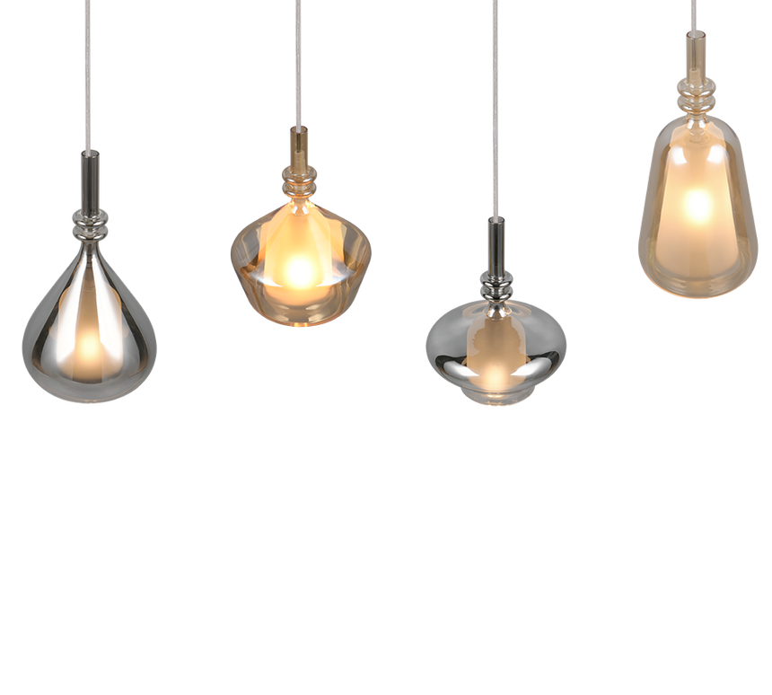 Lámpara de techo colgante Trio Aldea LED blanco mate 2700K 200cm 349400417
