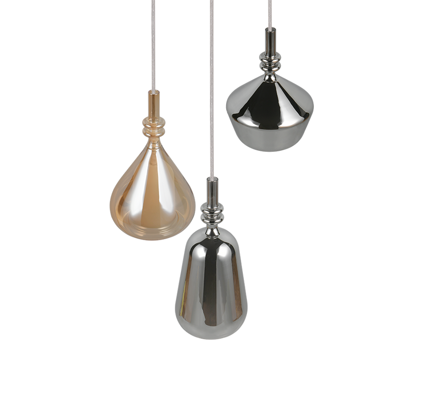 Lámpara de techo colgante Trio Aldea LED blanco mate 2700K 200cm 349430317