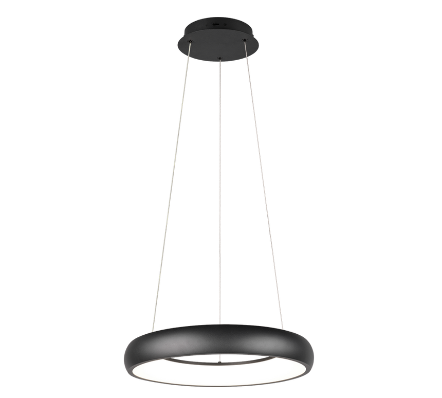 Lámpara de techo colgante Trio Cardona LED negro mate regulable 150cm 349614532 - vista 2