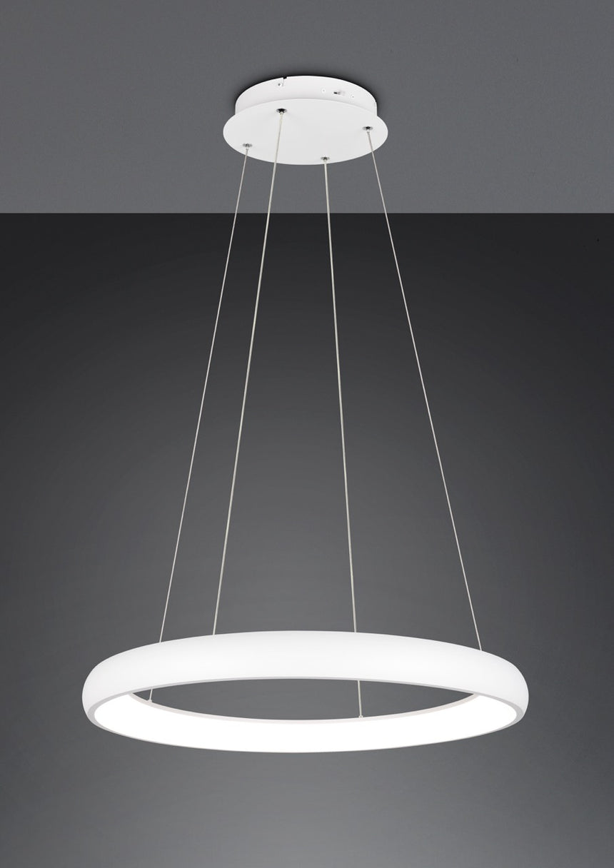 Trio Cardona LED Pendant Ceiling Lamp White 59W CCT 75cm 349617531