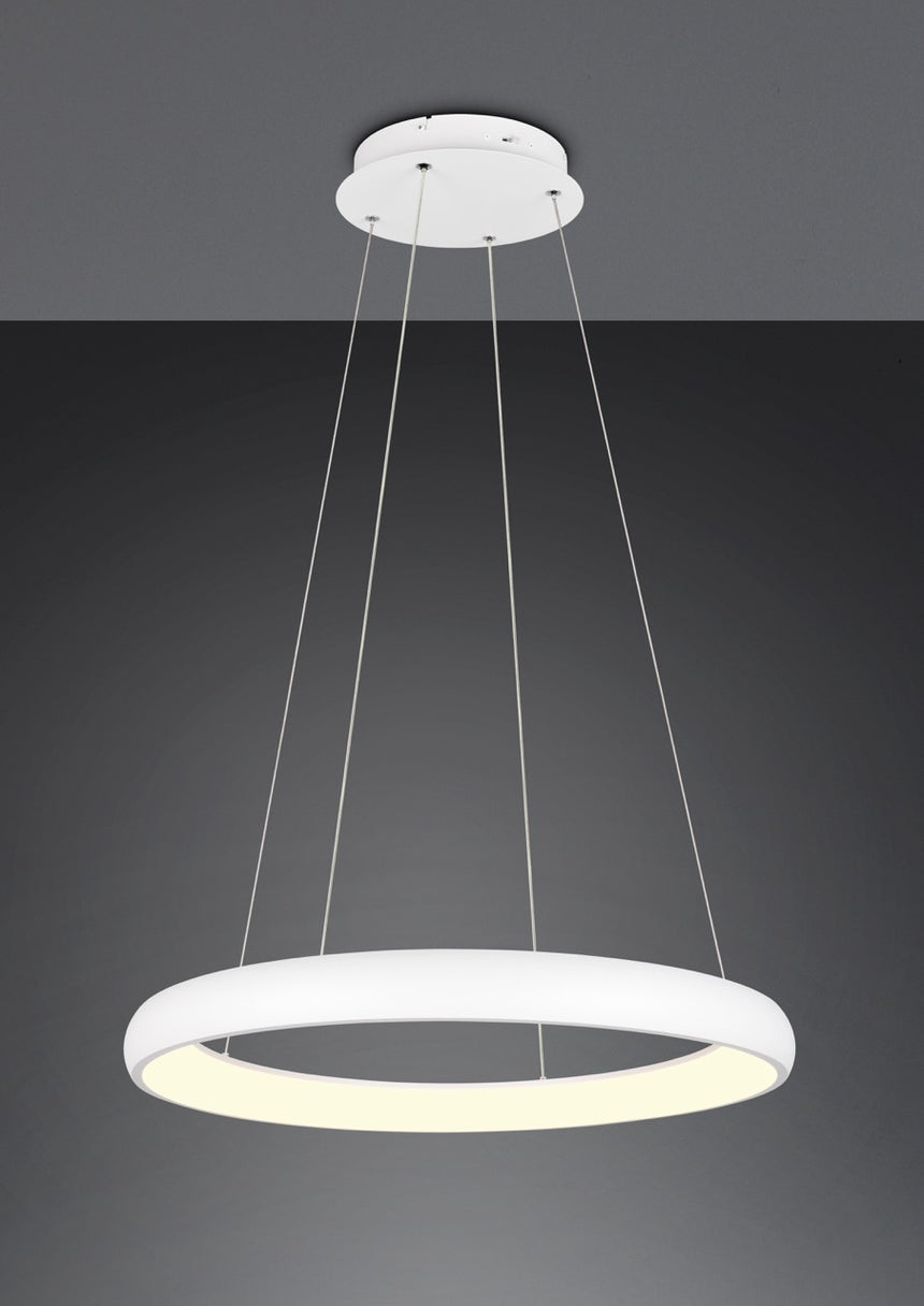 Trio Cardona LED Pendant Ceiling Lamp White 59W CCT 75cm 349617531