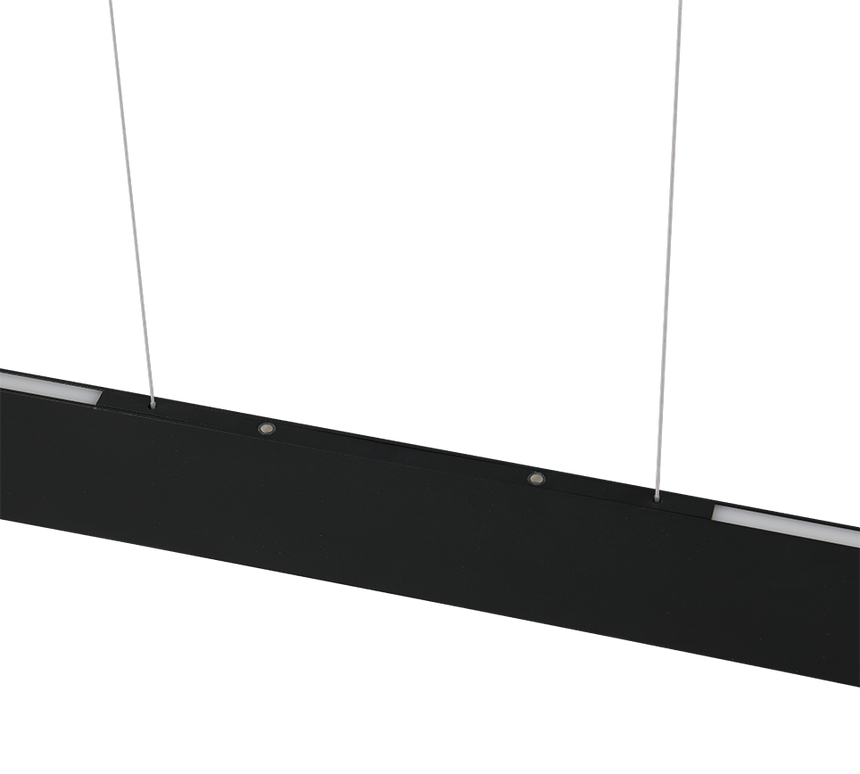 Lámpara de techo colgante Trio Galway LED negro mate CCT regulable táctil 150cm 349710132 - vista 2