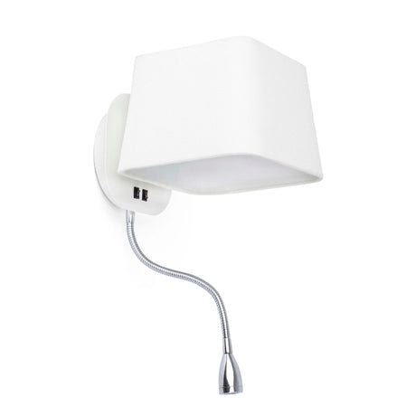Faro Sweet 29950 Aplique 2L LED blanco y pantalla blanco