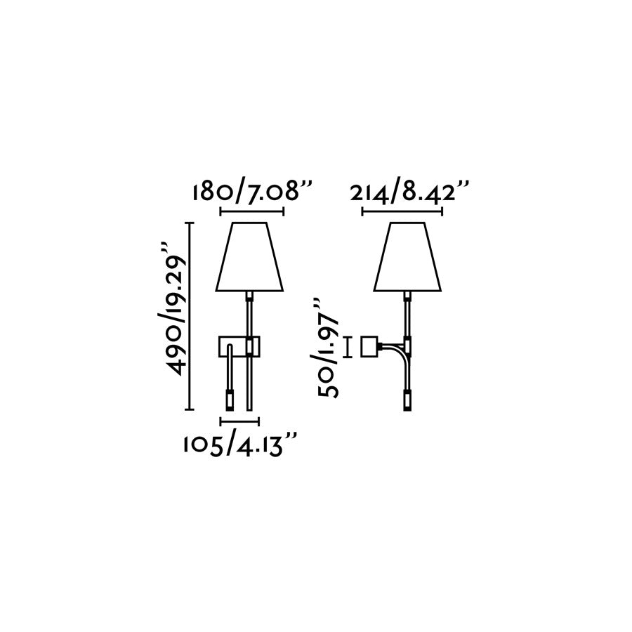 Faro Sabana 29992 Aplique 2L LED niquel mate y pantalla beig