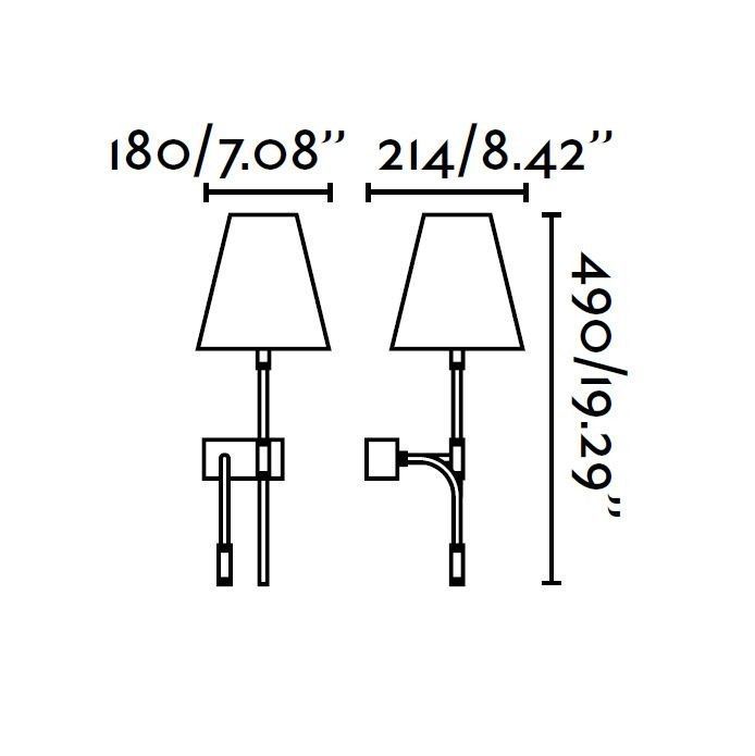 Faro Sabana 29992 Aplique 2L LED niquel mate y pantalla beig