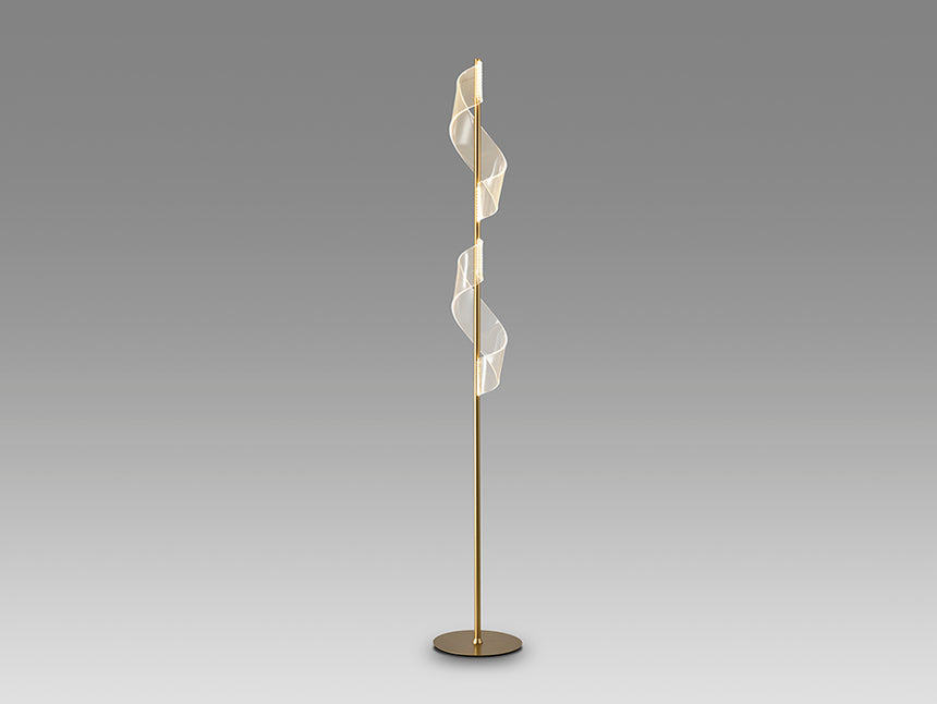 Schuller Velas Lámpara pie salón LED oro 351126