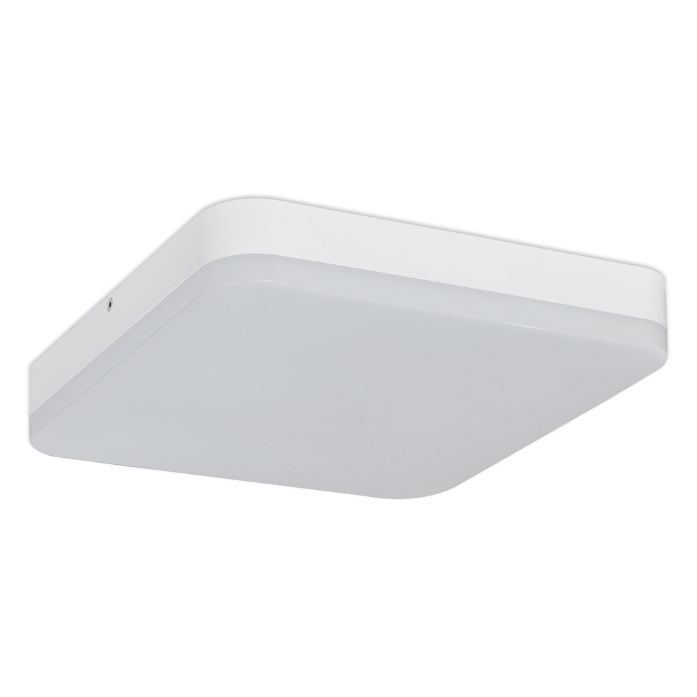 ACB Square Ceiling Light 3512/28 White, LED 24W 1989lm, CRI90 I IP54, Integrated LED, Dimmable Kelvin P351213B