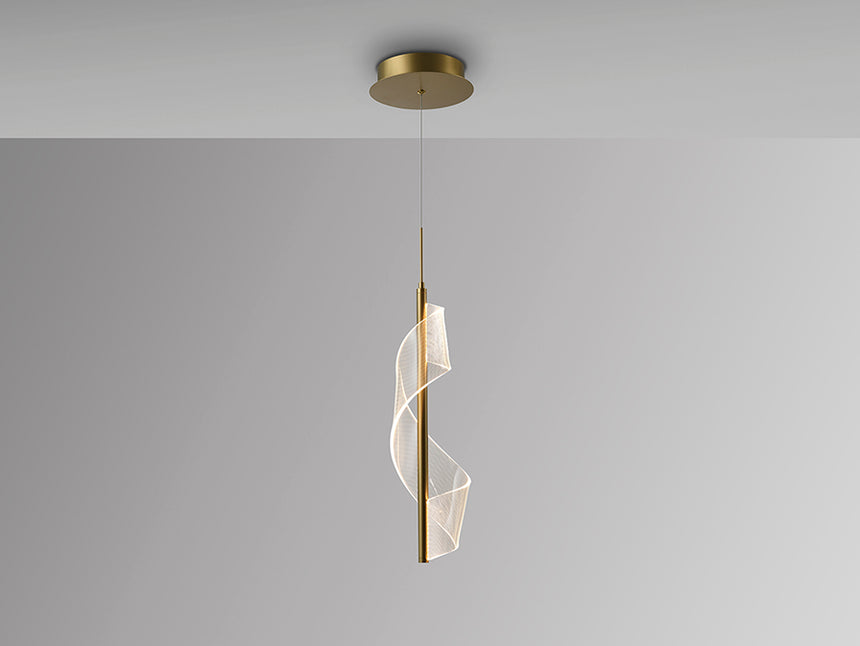 Lámpara de techo colgante Schuller Velas 1 luz oro mate 3000K 351362 - imagen 5
