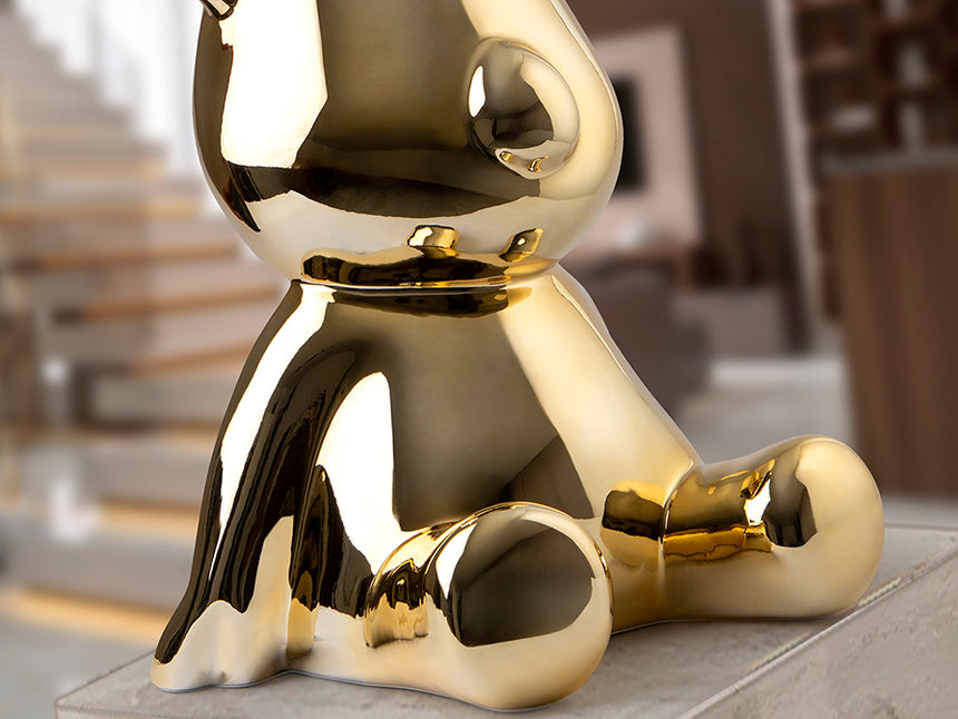 Figura decorativa Schuller Osito dorado y oro 50cm 351522 - imagen 4