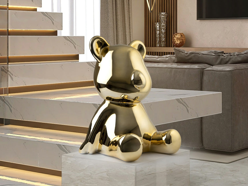 Figura decorativa Schuller Osito dorado y oro 50cm 351522