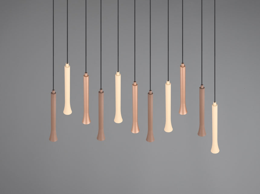 Trio Fiato 11-Light Pendant Ceiling Lamp, Black 352011117