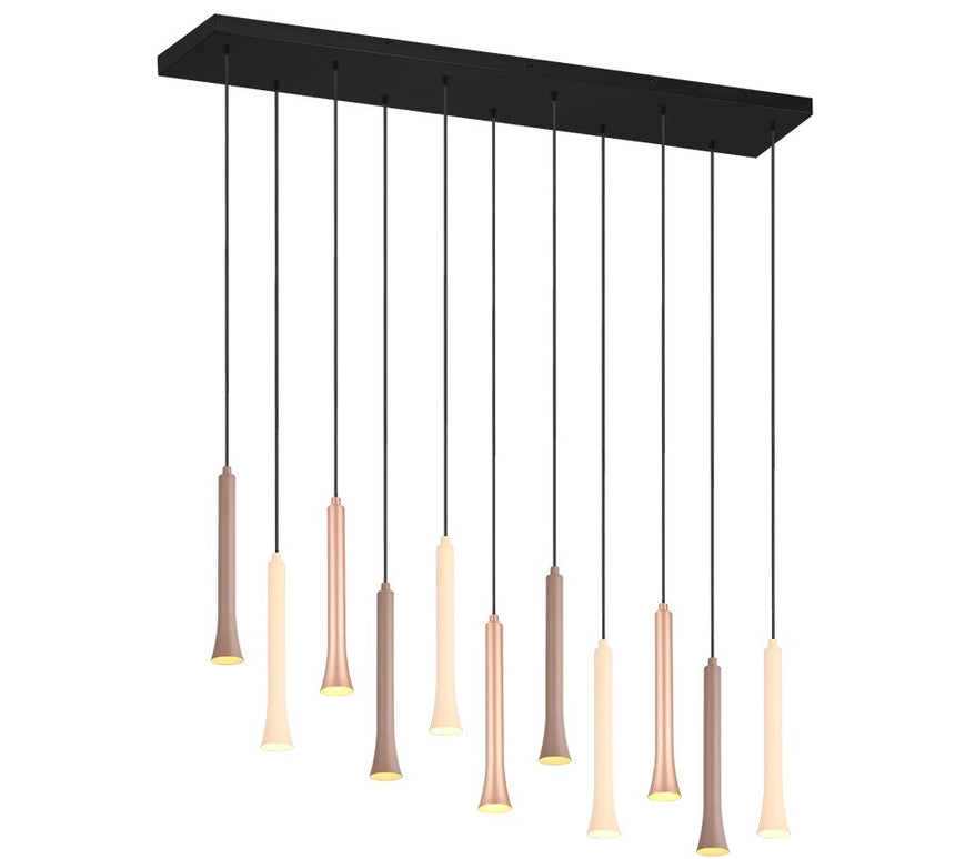 Trio Fiato 11-Light Pendant Ceiling Lamp, Black 352011117
