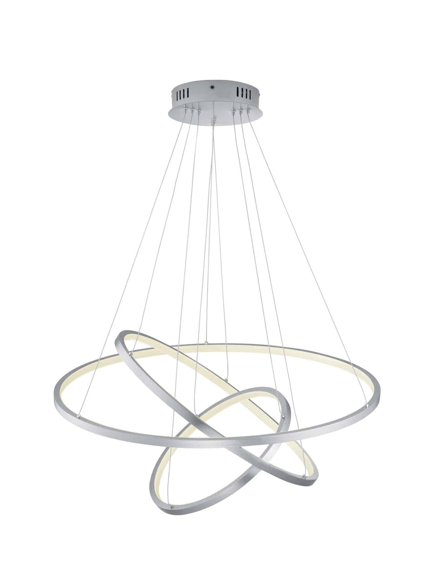 Trio Aaron Matte Nickel Metal LED Pendant Lamp 352710307