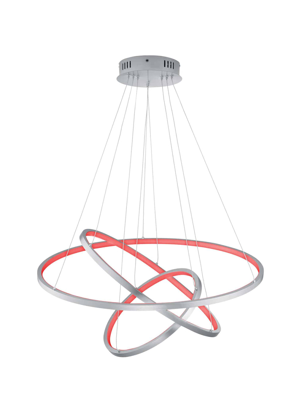 Trio Aaron Matte Nickel Metal LED Pendant Lamp 352710307