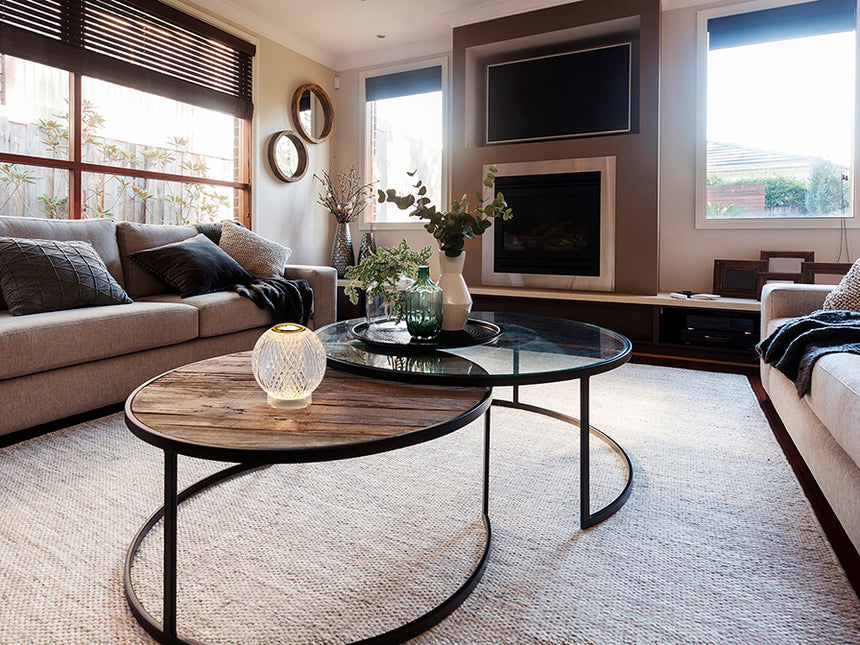 Lámpara de sobremesa bolas Schuller Austral LED 1 luz oro 3000K 10cm 353618 - vista alternativa