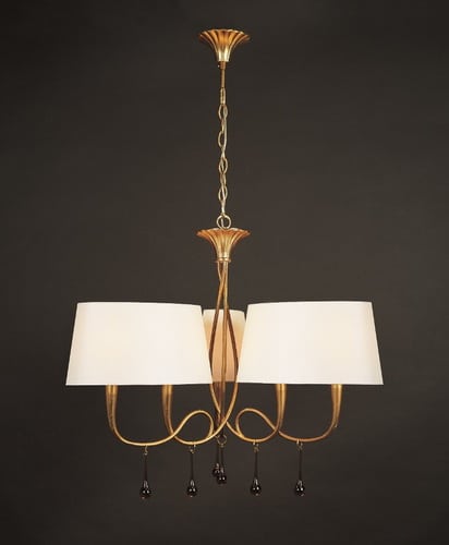 Mantra Paola Dorada Gold Pendant Ceiling Lamp 3540