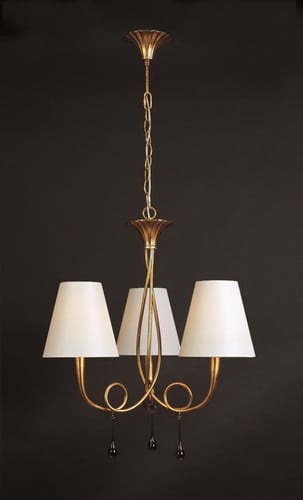 Mantra Paola Dorada Lámpara de techo colgante dorado 3542