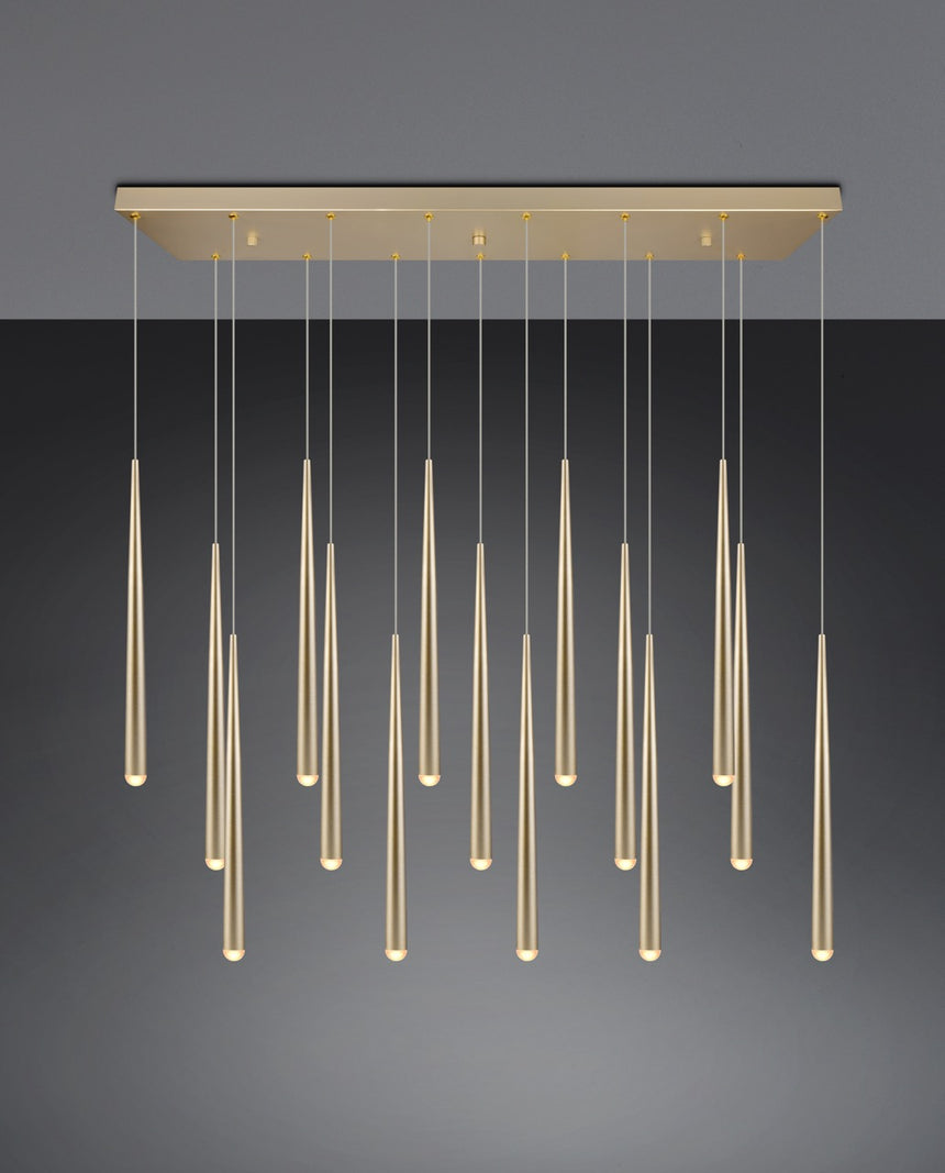 Lámpara de techo colgante CALA 15 luces dorado 354811579