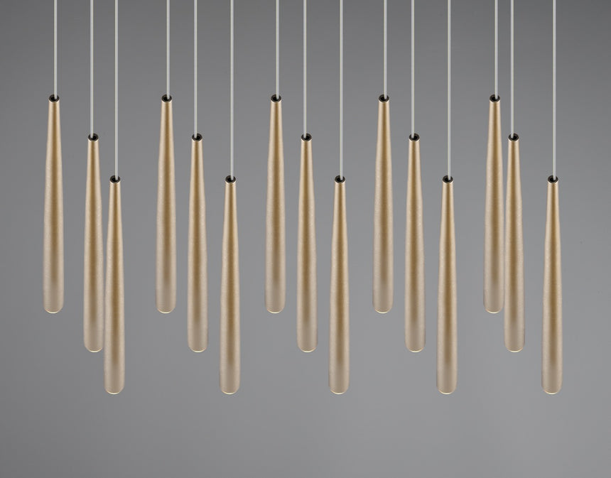 Lámpara de techo colgante CALA 15 luces dorado 354811579