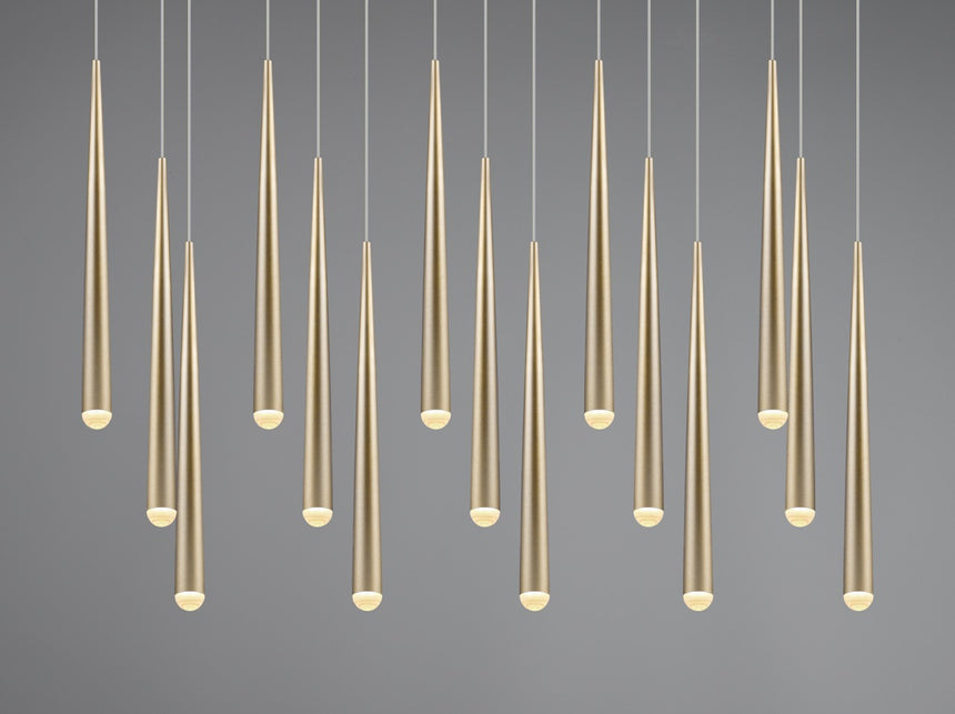 Lámpara de techo colgante CALA 15 luces dorado 354811579