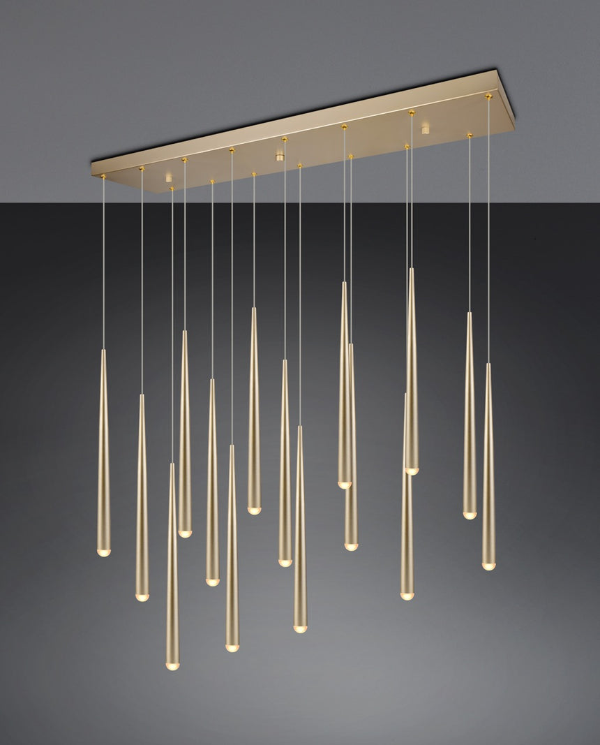 Lámpara de techo colgante CALA 15 luces dorado 354811579