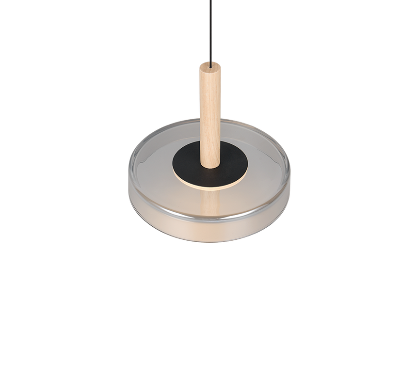 Lámpara de techo colgante Trio Celeste LED negro mate 3000K regulable 200cm 354910132 - vista 2