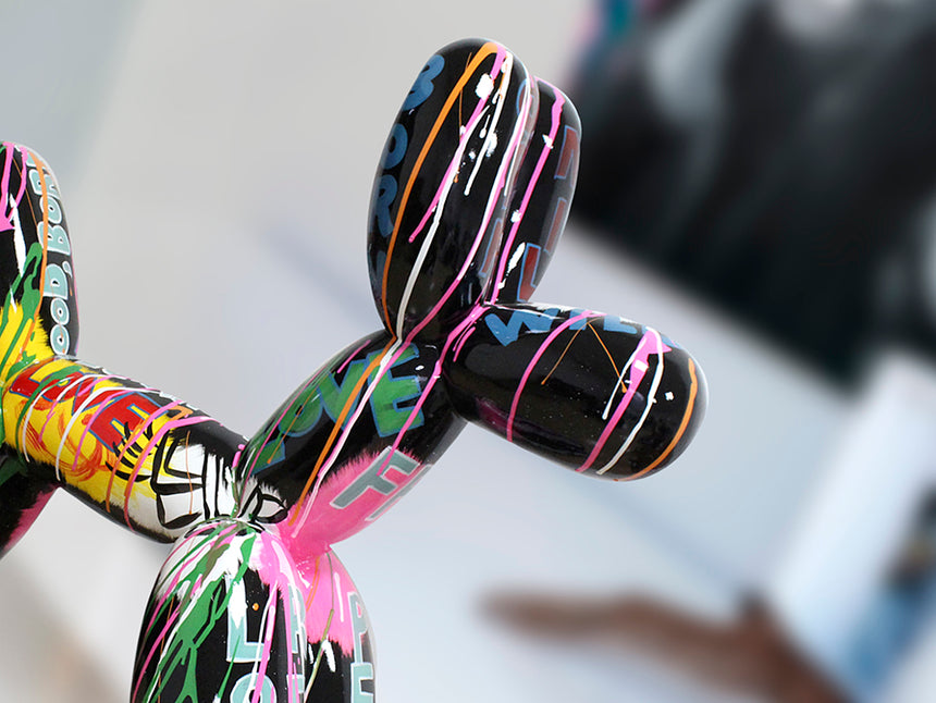 Figura decorativa Schuller Balloon Dog decoración: grafiti 41cm 356640 - imagen 4