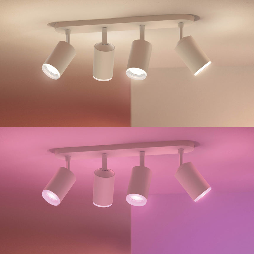 Philips Hue White and Color Ambiance Foco Fugato blanco RGBW 4,2W 1600lm 8720169319578 - imagen 4