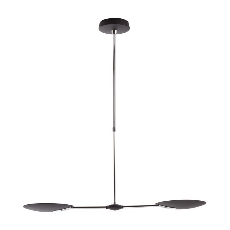 MDC SIONE 573530602 Colgante SIONE  LED 2*18W (negro mate + cromo)