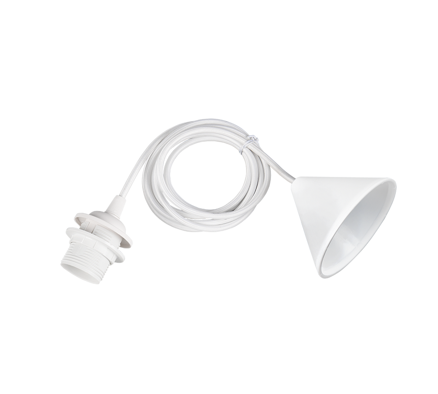 Lámpara de techo colgante Trio Sala LED blanco 3000K 200cm 359190101