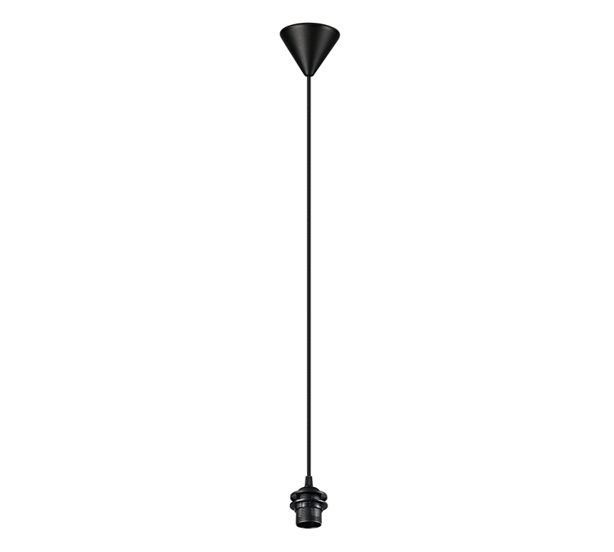 Lámpara de techo colgante Trio Sala negro 200cm 359190102