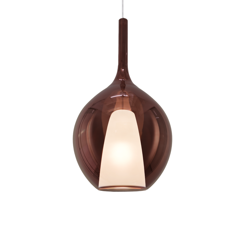 Lámpara colgante Ideal Lux Kalique cobre 42W Ø28cm 359663