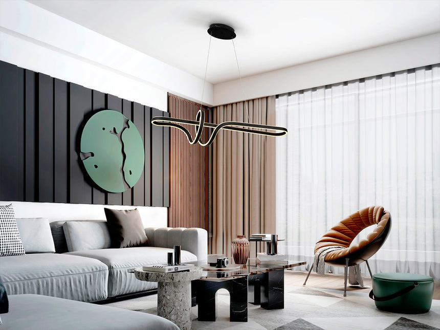 Schuller Simphony Lámpara de techo colgante Negra 359728