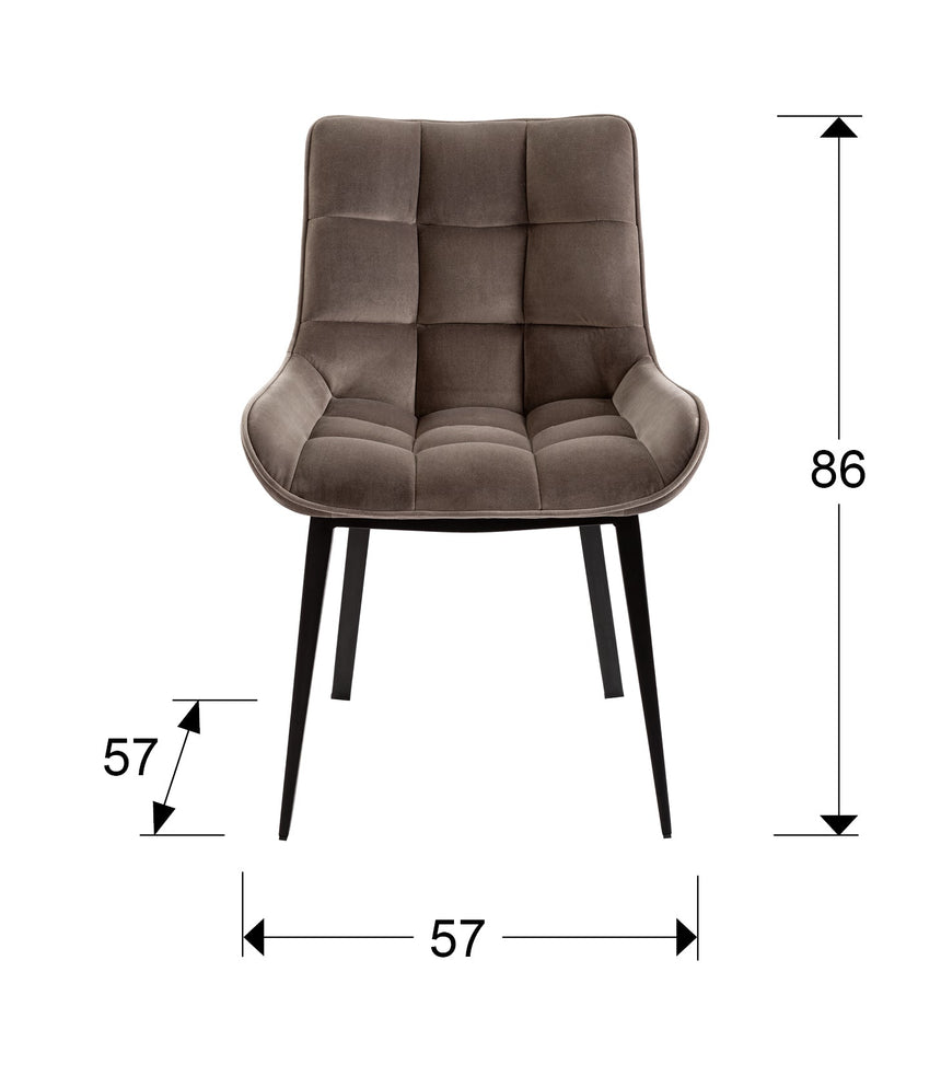 Schuller Silla Devany negro/piedra 359849