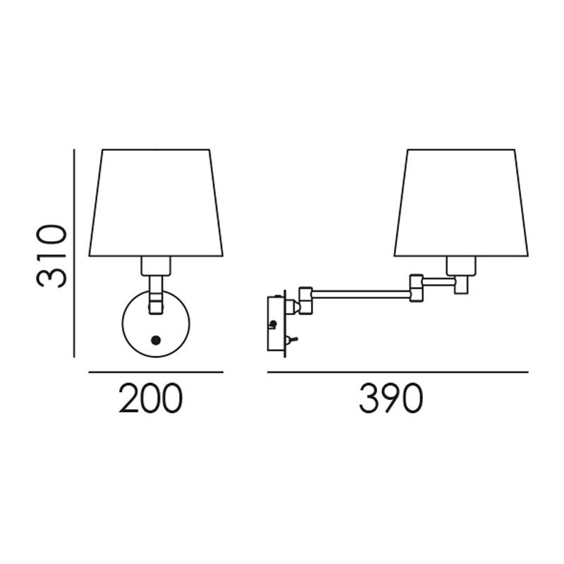 MDC MAGMA 575394467 Aplique MAGMA S E27 Max 40W (medalla) + inter