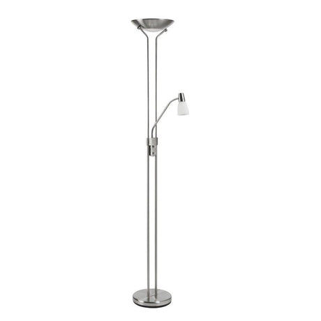 MDC DORIS 567723526 Lámpara pie DORÍS 2*E27 26W-E14 9W cromo mate