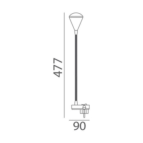 MDC GLOBE 569243201 ENCHUFE FLEXO GLOBE LED 2,4w plata