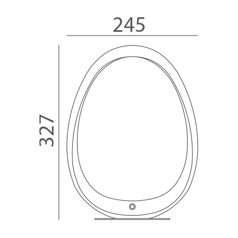 MDC RING 573343221 Lámpara mesa RING LED 2,4W 260lum 4000K Plata